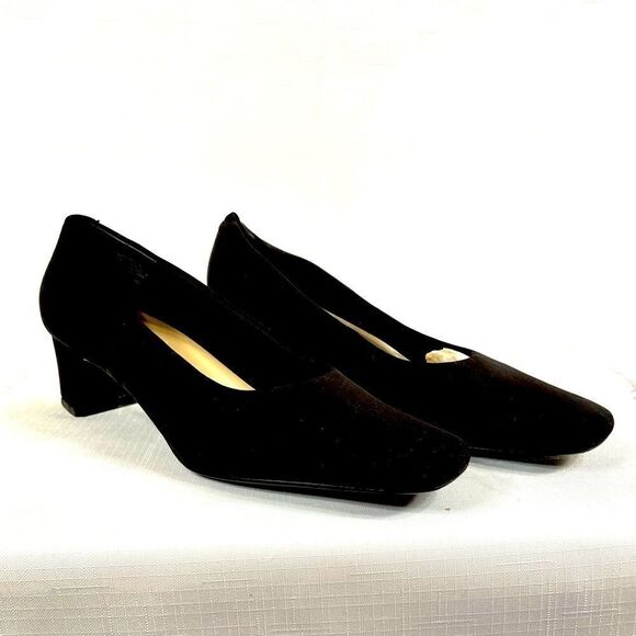 BLACK EASY SPIRIT ANITRA PUMPS SIZE 9.5 - Picture 1 of 5